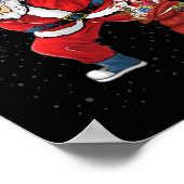 おもしろいピックボールクリスマスサン遊タのピックボール ポスター (角)