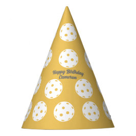 おもしろいピックボールパターンパーソナライズされた文字 パーティーハット