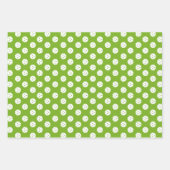 おもしろいピックボールパターンブルーグリーンオレンジ ラッピングペーパーシート (正面)