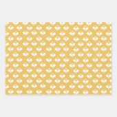 おもしろいピックボールパドルとボールブルーグリーンイエロー ラッピングペーパーシート (正面3)