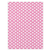 おもしろいピックボール柄ピンクホワイトスポーツボール テーブルクロス (正面)