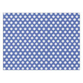 おもしろいピックボール柄ブルーホワイトスポーツボール テーブルクロス (正面(横))