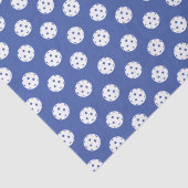 おもしろいピックボール柄ブルーホワイトスポーツボール 薄葉紙 (詳細)