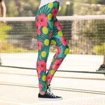 おもしろいピックボール熱帯ハイビスカスフラワースポーツ