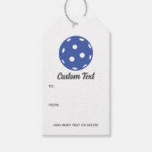 おもしろいピックルパーソナライズされたボカスタムール文字 ギフトタグ (正面)