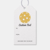 おもしろいピックルパーソナライズされたボカスタムール文字 ギフトタグ (正面)