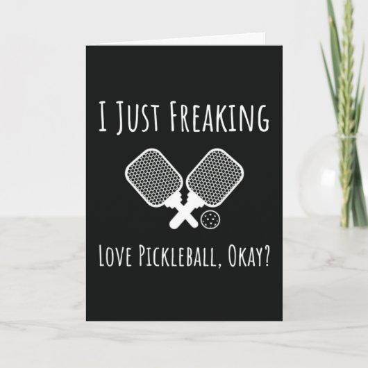 おもしろいピックルボール名言カード　プレーヤーアクセサリー カード (正面)