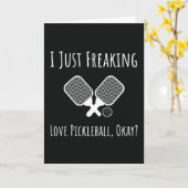 おもしろいピックルボール名言カード　プレーヤーアクセサリー カード (黄色い花)