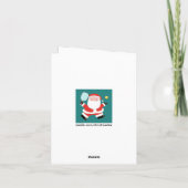 おもしろいピックルボール クリスマスカード (裏面)