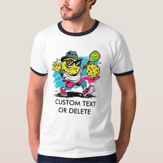 おもしろいピックルボール Tシャツ (正面)