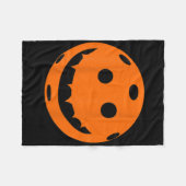 おもしろいピックレルハロウィーンパンプキンックプリント フリースブランケット (正面(横))