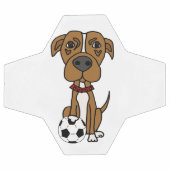 おもしろいピットブル遊犬 サッカーボール (フラット)