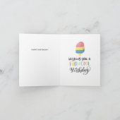 おもしろいピニャタチルドレン誕生日カード カード (内部)