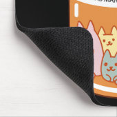 おもしろいピル猫かわいいメンタルヘルス猫好き マウスパッド (コーナー)
