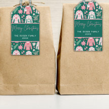 おもしろいピンクと緑の醜いセータークリスマスホリデー