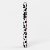 おもしろいピンクと黒ヒョウ柄 Case-Mate iPhoneケース (裏面/右)