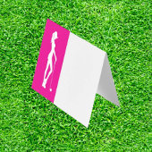 おもしろいピンクの女の子ゴルフをテーマにした誕生日パーティー