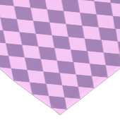 おもしろいピンクアンドオーキッドパープルハーレキンデザイン ショートテーブルランナー (コーナー)