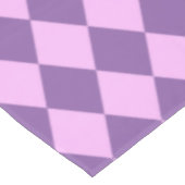 おもしろいピンクアンドオーキッドパープルハーレキンデザイン テーブルクロス (アングル)