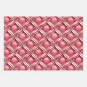 おもしろいピンクアンドペパーミントキャンディーレーンコレクション ラッピングペーパーシート (正面2)