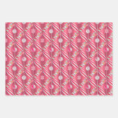 おもしろいピンクキャンディーレーンコレクション ラッピングペーパーシート (正面)