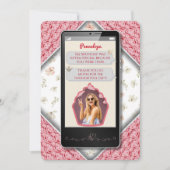 おもしろいピンクニット文字メッセージサンキューカード サンキューカード (正面)