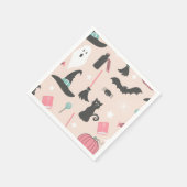 おもしろいピンクハローウィンパーティデコール紙 スタンダードカクテルナプキン (角)