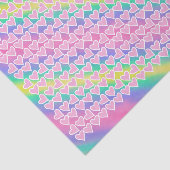 おもしろいピンクハートオンレインボー 薄葉紙 (詳細)