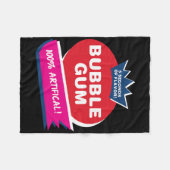 おもしろいピンクバブルガムハロウィーンの衣装 フリースブランケット (正面(横))