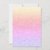 おもしろいピンクブラックバルーングリッター日付の変更 (裏面)