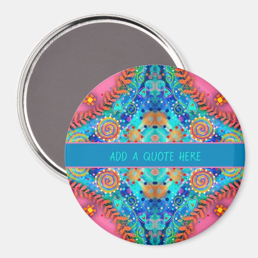 おもしろいピンクボホパーソナライズされた吸光磁石 マグネット (正面/裏面)