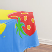 おもしろいピンクポップシクルとイチゴイラストレーション テーブルクロス (インサイチュ)