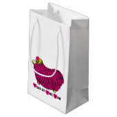 おもしろいピンク中国のラム年〔占星術の〕十二宮図S抱き枕 スモールペーパーバッグ (裏面アングル)