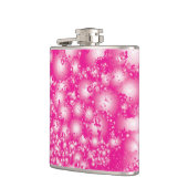 おもしろいピンク抽象芸術インクすごいスプラッシュパターン フラスク (左)