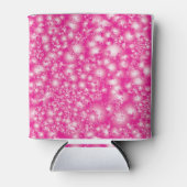 おもしろいピンク抽象芸術インクすごいスプラッシュパターン 缶クーラー (正面)