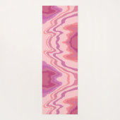 おもしろいピンク抽象芸術モダンガーリー吸光度 ヨガマット (裏面)