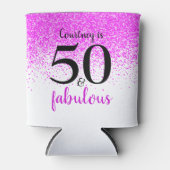 おもしろいピンク紙吹雪50と素晴らしい名前をカスタムする 缶クーラー (正面)