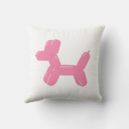 おもしろいピンク風船動物用犬枕 クッション (裏面)