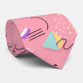 おもしろいピンク1990sスローバックグラフィックス ネクタイ (ロール)