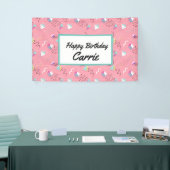 おもしろいピンク1990sスローバックグラフィックス 横断幕 (トレードショー)