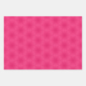 おもしろいピンク&グリーンモダンデザイン ラッピングペーパーシート (正面3)