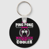 おもしろいピンポンおばあちゃん引用文卓球スポーツウォム キーホルダー (正面)