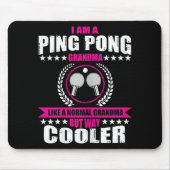 おもしろいピンポンおばあちゃん引用文卓球スポーツウォム マウスパッド (正面)