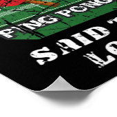 おもしろいピンポンが負けテーブル天仁を言った ポスター (角)