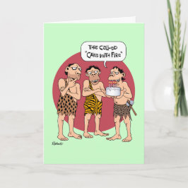 「おもしろいファイアケーキ」誕生日 カード