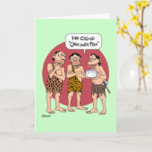 「おもしろいファイアケーキ」誕生日 カード (黄色い花)