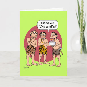 「おもしろいファイアケーキ」誕生日 カード