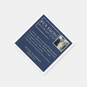 おもしろいファクトの結婚式と記念日 スタンダードカクテルナプキン (角)