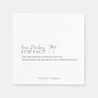 おもしろいファクトカクテルナプキンス スタンダードカクテルナプキン