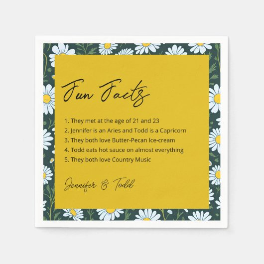 おもしろいファクトズカクテルナプキンス スタンダードカクテルナプキン (正面)